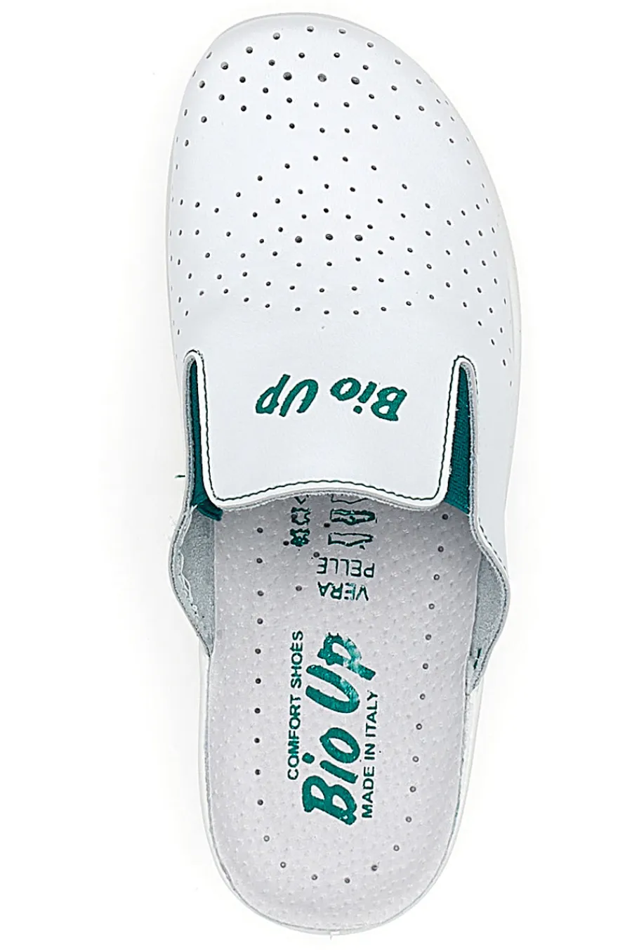Ciabatte da Lavoro Bianche in Pelle 329-BIO UP Best