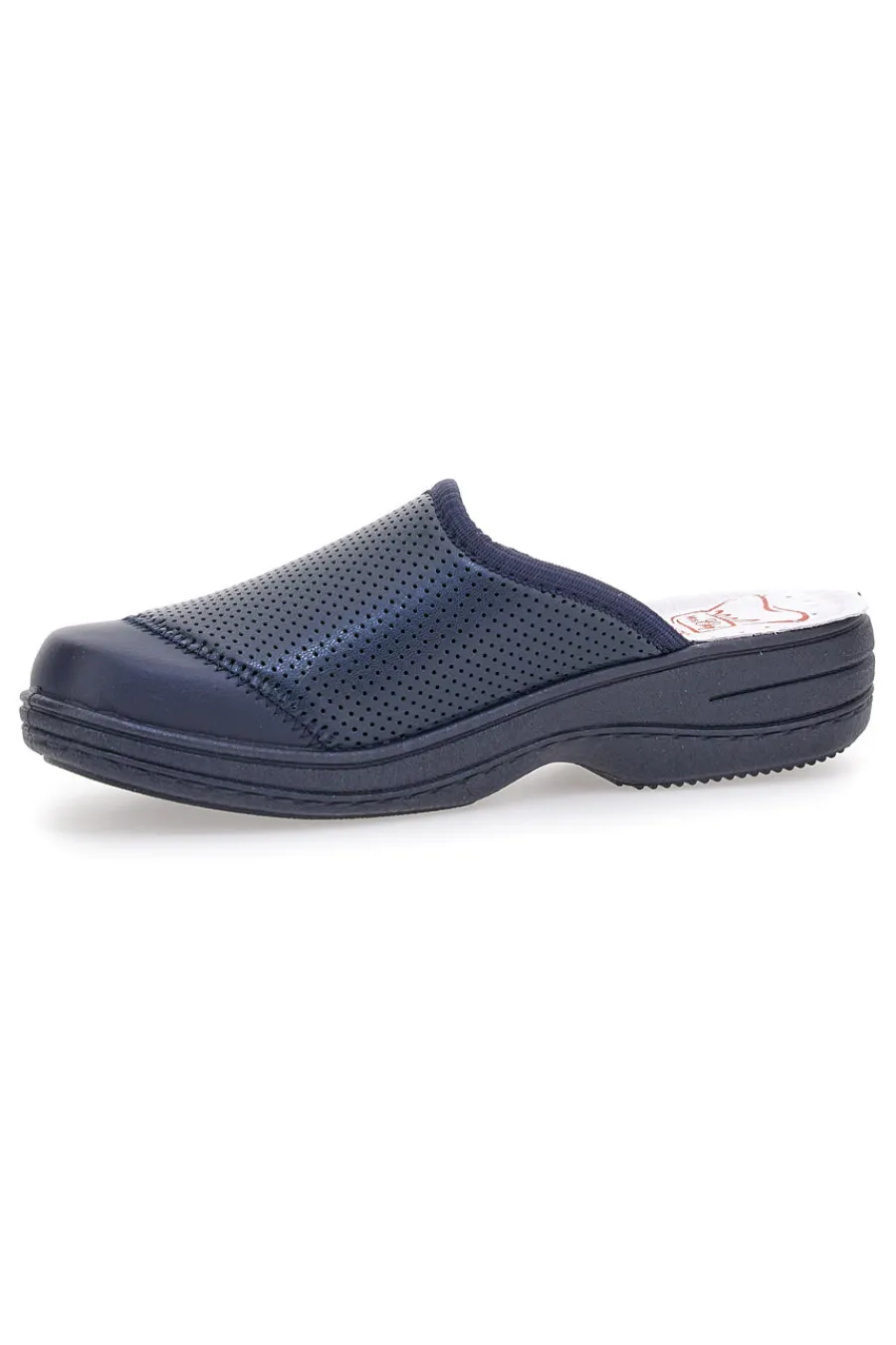 Ciabatte Da Lavoro Blu Vera Pelle Made In Italy 553-MRS CHEF