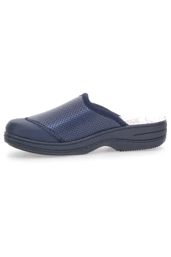 Ciabatte Da Lavoro Blu Vera Pelle 553-MRS CHEF