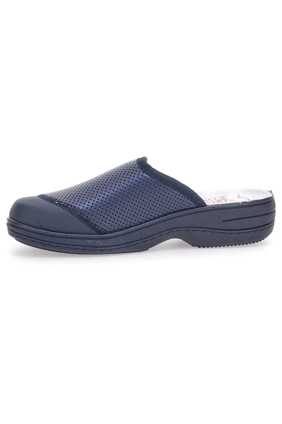 Ciabatte Da Lavoror 553 Blu Vera Pelle-MRS CHEF