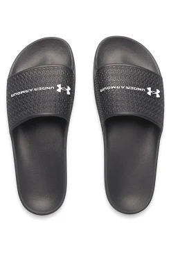 Ciabatte da piscina nere con fascia logata 6007533 001-UNDER ARMOUR Discount