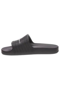 Ciabatte da piscina nere con fascia logata Under armour 6007528 001