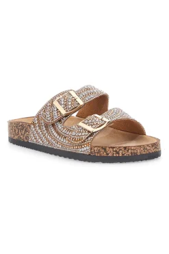 Ciabatte Doppia Fibbia con Strass 14180-PRIMA RIGA Sale