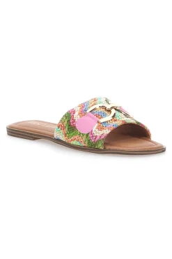 Ciabatte Flat Con Morsetto Dorato 467-FIRST LADY New