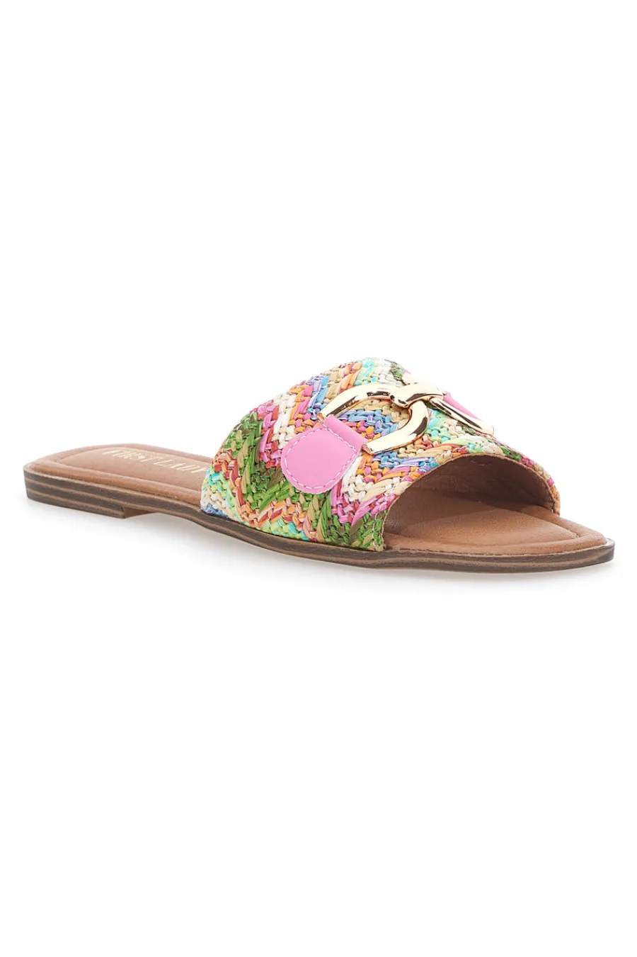 Ciabatte Flat Con Morsetto Dorato 467-FIRST LADY New
