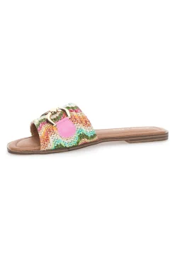 Ciabatte Flat Con Morsetto Dorato 467-FIRST LADY New
