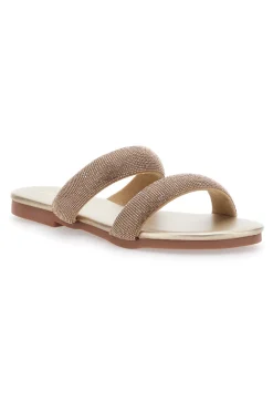 Ciabatte Flat Con Strass Dorati 439-FIRST LADY Best