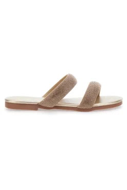 Ciabatte Flat Con Strass Dorati 439-FIRST LADY Best
