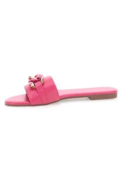 Ciabatte Flat Rosa Con Catena 3396-MON DIEU Hot