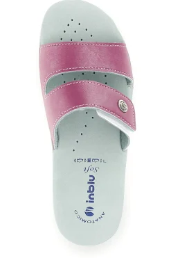 Ciabatte fucsia e bianche con plantare anatomico 63 VR-INBLU Outlet