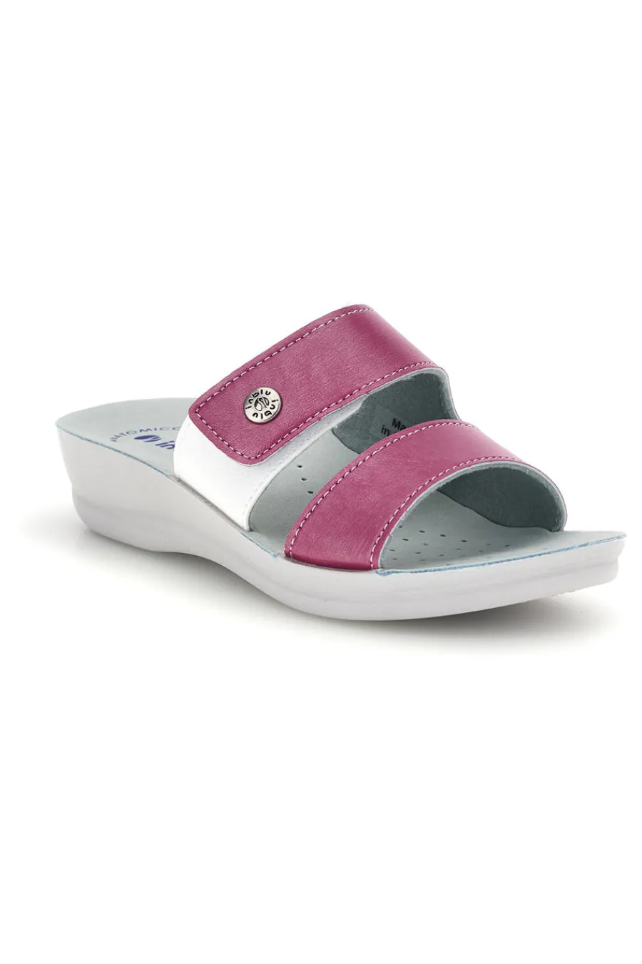 Ciabatte fucsia e bianche con plantare anatomico 63 VR-INBLU Outlet