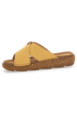 Ciabatte Gialle Con Fasce Incrociate e Fibbia Regolabile 15 ED-INBLU Outlet
