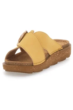 Ciabatte Gialle Con Fasce Incrociate e Fibbia Regolabile 15 ED-INBLU Outlet