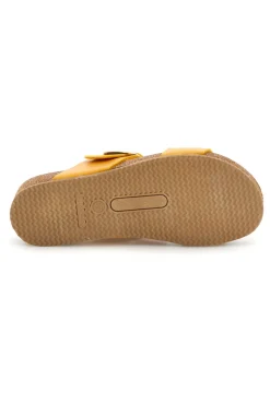 Ciabatte giallo sottopiede in pelle con zeppa 293A500SR-PITTARELLO ECO Hot