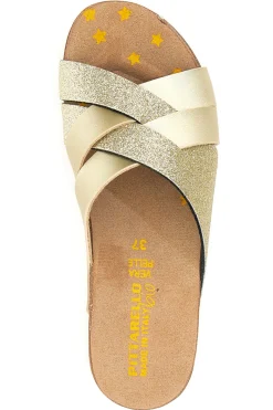 Ciabatte Gold con Glitter 293520-PITTARELLO BIO Clearance