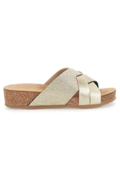 Ciabatte Gold con Glitter 293520-PITTARELLO BIO Clearance
