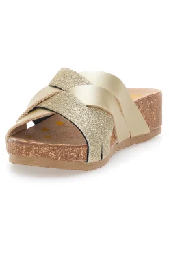 Ciabatte Gold con Glitter 293520-PITTARELLO BIO Clearance