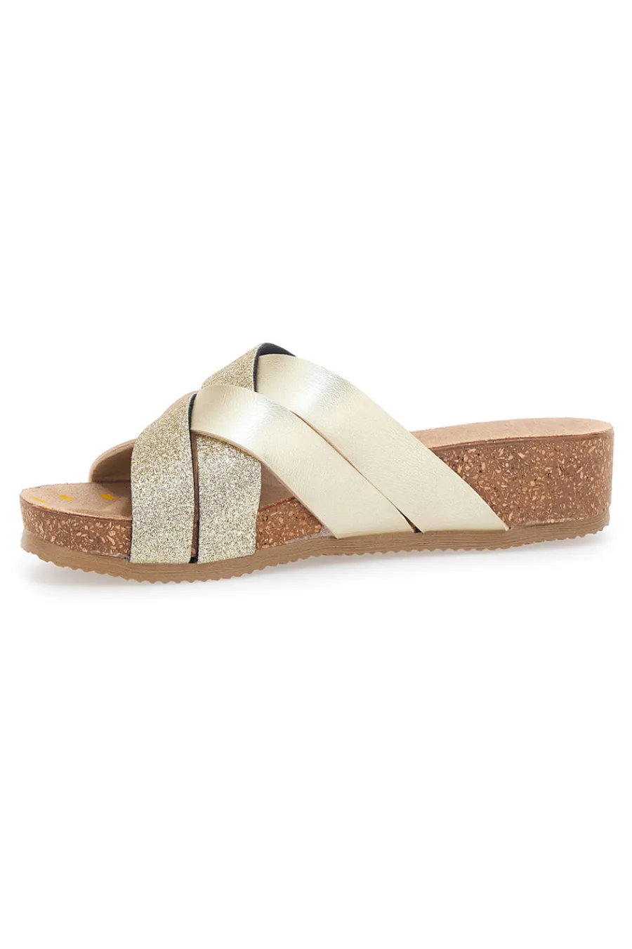 Ciabatte Gold con Glitter 293520-PITTARELLO BIO Clearance