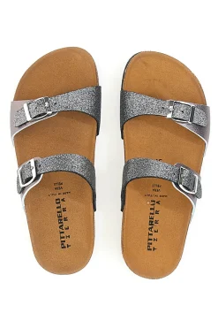 Ciabatte Grigie con Doppia Fibbia 335A006SR-PITTARELLO TIERRA Sale