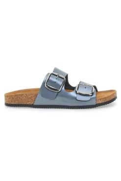 Ciabatte Grigie con Doppia Fibbia Made in Italy 335A20630SR-PITTARELLO TIERRA Discount