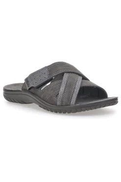 Ciabatte grigie con fasce incrociate comfort Inblu 10FN