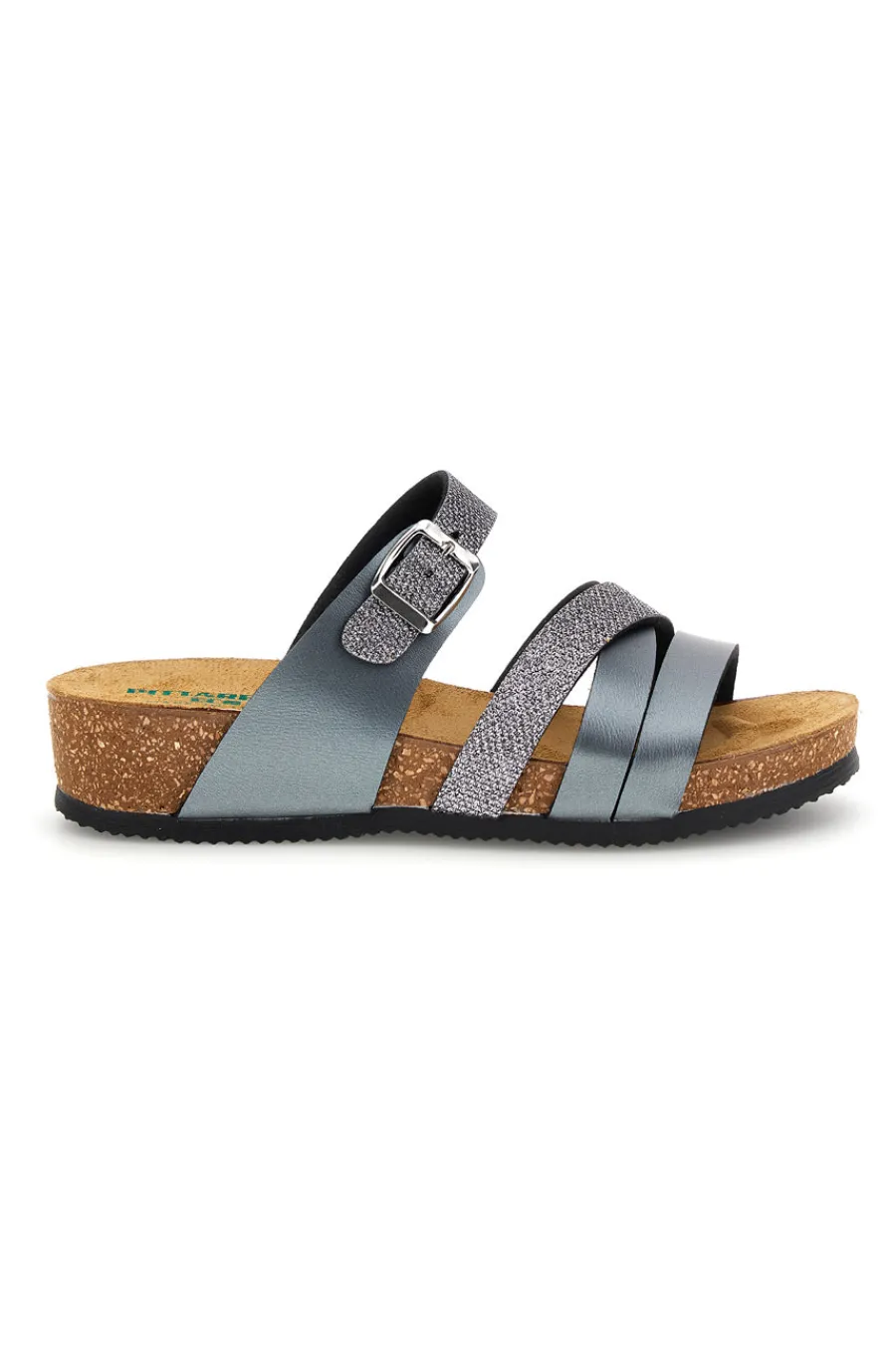 Ciabatte grigio sottopiede in vera pelle 293A410SR-PITTARELLO ECO