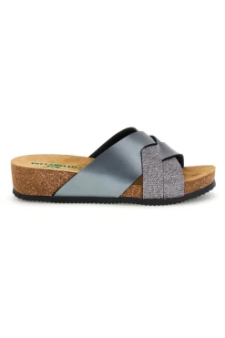 Ciabatte grigio sottopiede in vera pelle 293A520SR-PITTARELLO ECO Best