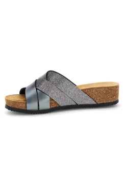 Ciabatte grigio sottopiede in vera pelle 293A520SR-PITTARELLO ECO Best