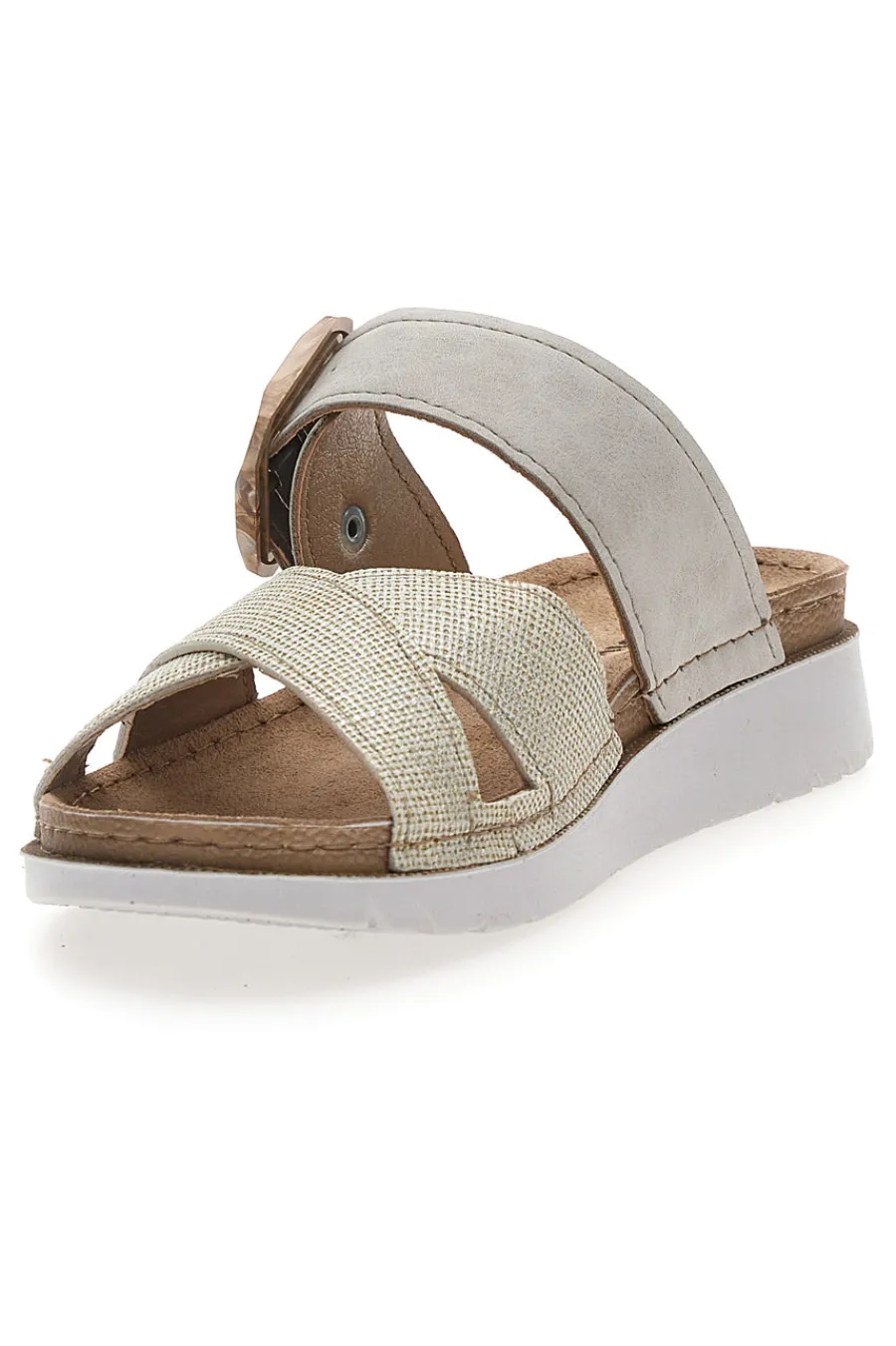 Ciabatte incrociate beige 46CN-INBLU Sale