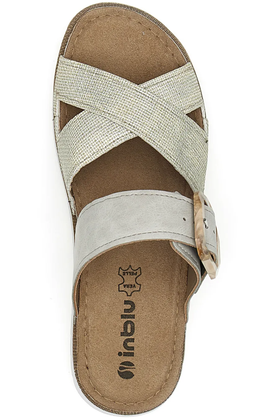 Ciabatte incrociate beige 46CN-INBLU Sale