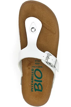 Ciabatte Infradito bianche con plantare anatomico 335P2177SR-PITTARELLO BIO Clearance