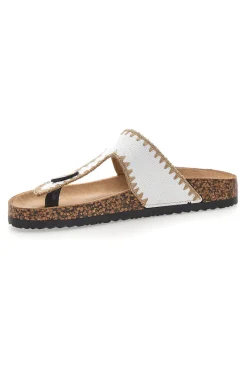 Ciabatte infradito bianche con cuciture a contrasto ME & ME 14206-ME u0026 ME New