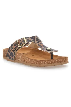 Ciabatte Infradito Leopardate in Vera Pelle Made in Italy 335A2177SR-PITTARELLO TIERRA Hot