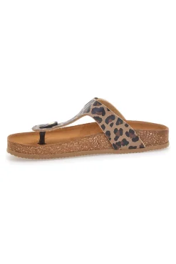Ciabatte Infradito Leopardate in Vera Pelle Made in Italy 335A2177SR-PITTARELLO TIERRA Hot