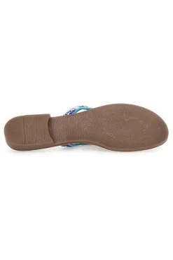 Ciabatte Infradito 9411 Azzurre-MIO TEMPO Sale