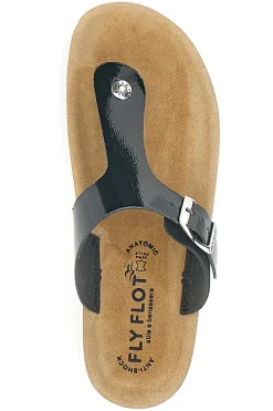 Ciabatte Infradito nere con plantare anatomico zeppa 42H593C da Donna | Pittarello-FLY FLOT Hot