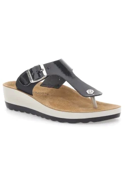 Ciabatte Infradito nere con plantare anatomico zeppa 42H593C da Donna | Pittarello-FLY FLOT Hot