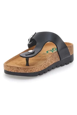 Ciabatte Infradito nere con plantare anatomico 335P2177SR-PITTARELLO BIO Hot