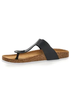 Ciabatte Infradito Nere in Vera Pelle Made in Italy 335A2177SR-PITTARELLO TIERRA Outlet