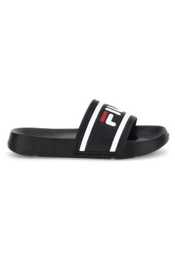 Ciabatte in gomma nere con logo Morro Bay-FILA Outlet