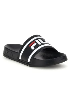 Ciabatte in gomma nere con logo Morro Bay-FILA Outlet