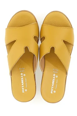 Ciabatte in vera pelle gialle 3403101-PITTARELLO LOVE Best