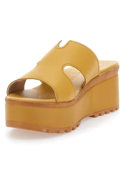 Ciabatte in vera pelle gialle 3403101-PITTARELLO LOVE Best