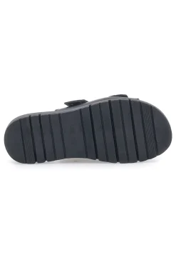 Ciabatte in vera pelle nere con fibbie 35801919-PITTARELLO LOVE Outlet