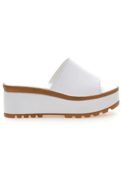 Ciabatte in Vere Pelle Bianche 3000101-PITTARELLO LOVE Outlet