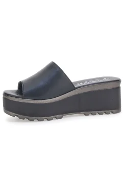 Ciabatte in vere pelle nere 3000101-PITTARELLO LOVE New