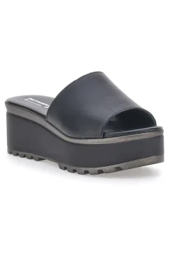 Ciabatte in vere pelle nere 3000101-PITTARELLO LOVE New