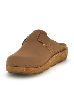 Ciabatte marroni con sottopiede in pelle 24 ED-INBLU Clearance