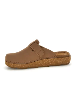 Ciabatte marroni con sottopiede in pelle 24 ED-INBLU Clearance