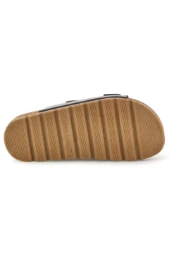 Ciabatte marroni con sottopiede in vera pelle 335P20630SR-PITTARELLO BIO Discount